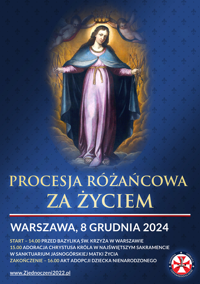Procesja Różańcowa za Życiem – 8 grudnia