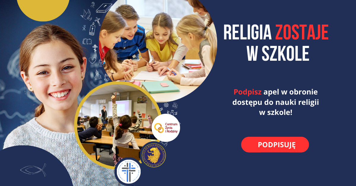 <h1 class='page-title'>Podpisz apel w obronie dostępu do religii w szkole.</h1>